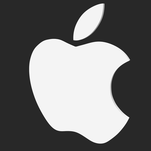 🍎 Apple logo・ STL File for 3D printing・Cults